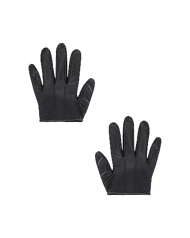 Cropped Leather Gloves