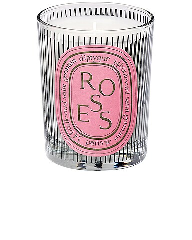 Dancing Ovals Roses Candle