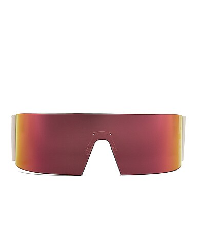 Kaleidoscopic Shield Sunglasses