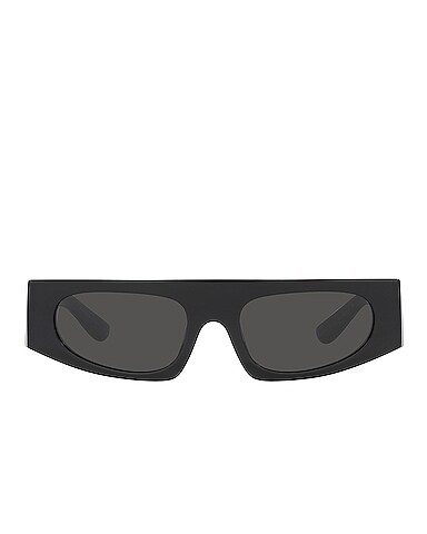 Logo Rectangle Sunglasses