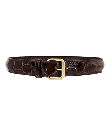 Printed Croc Belt