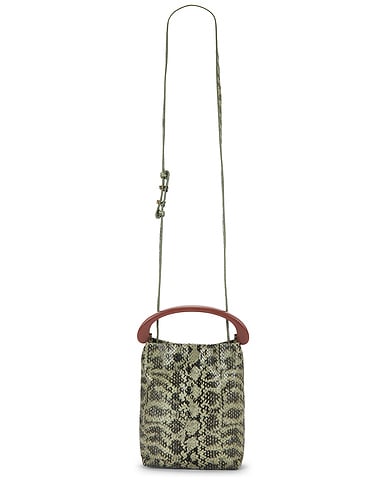 Small Resin Handle Crossbody Bag