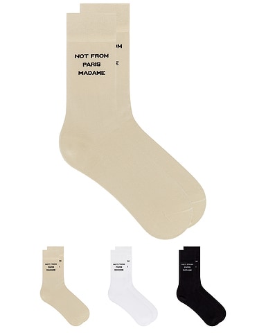 Le Pack De Chaussettes Slogan Socks