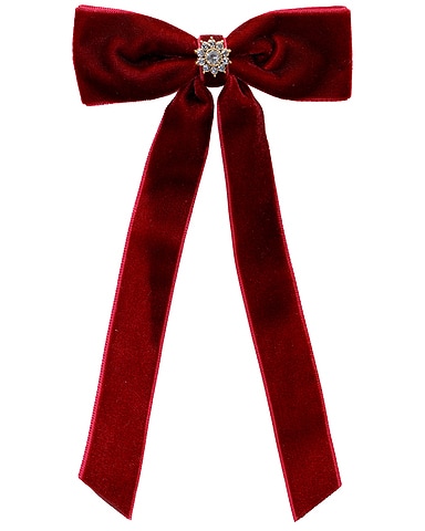 Iconic Velvet Bow Barrette