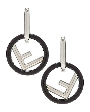 Small Logo Drop Earrings