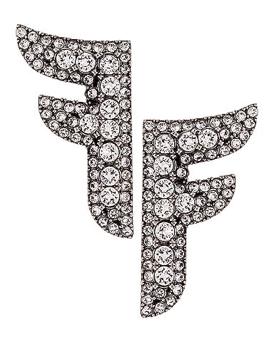 Crystal Logo Earrings