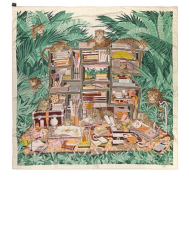 Hermes Les 12 Leopards Shawl