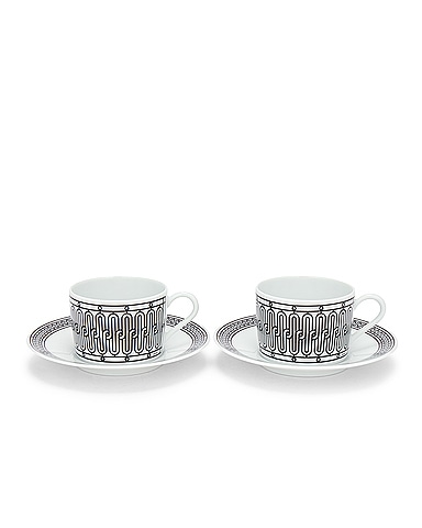 Hermes Mosaique Cup And Saucer Set of 2