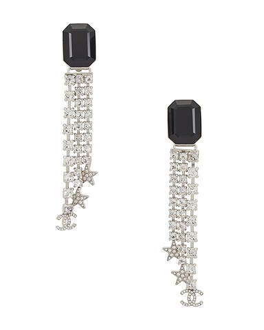 Chanel Rhinestone Earrings