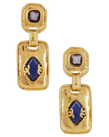 Chanel Stone Drop Earrings