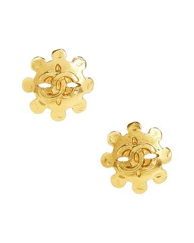 Chanel 1994 Coco Mark Clip-On Earrings