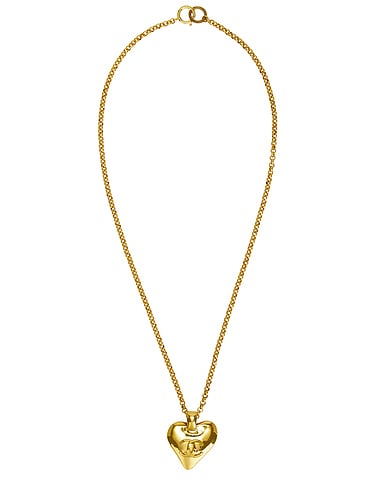 Chanel 1992 CC Heart Necklace