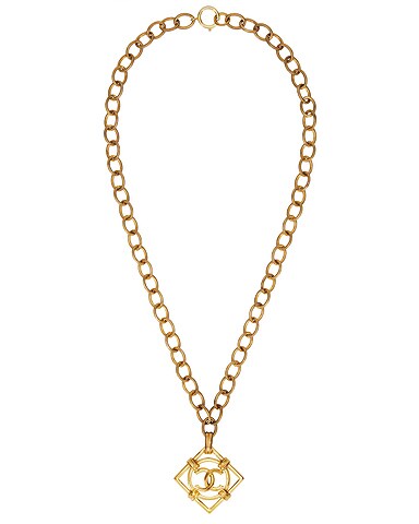 Chanel CC Square Necklace