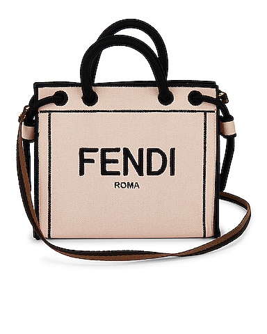Fendi Mini Roma Shopping Tote Bag