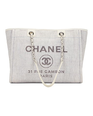 Chanel Deauville Chain Tote Bag