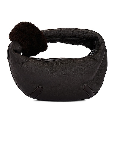 Bottega Veneta Mini Jodie Merinos Aviator Top Handle Bag