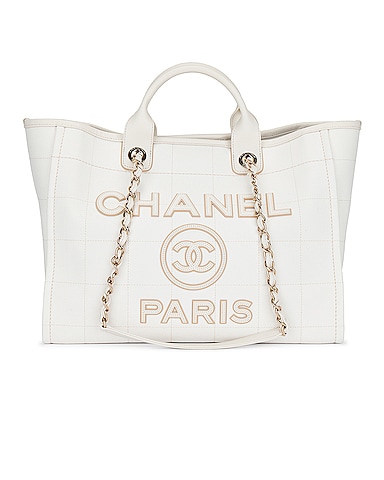 Chanel Deauville GM Chain Tote Bag