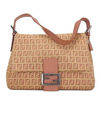 Fendi Zucca Mama Baguette Shoulder Bag