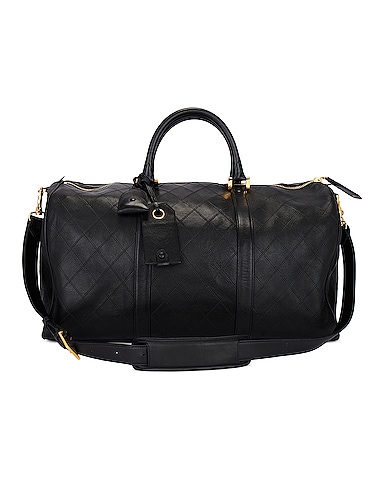 Chanel Quilted Leather Duffle Bag