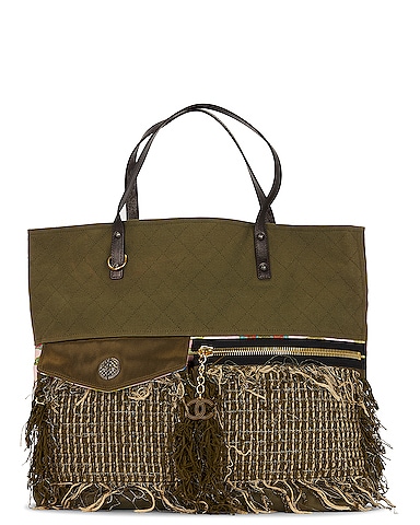 Chanel Cuba-Paris Tweed Fringe Tote Bag