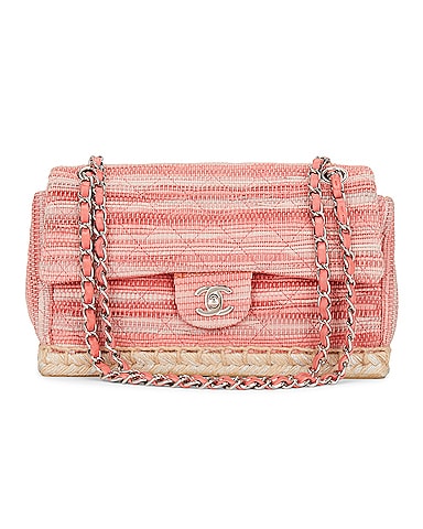 Chanel Jute Espadrille Flap Bag
