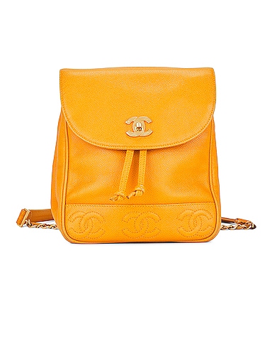 Chanel Caviar Triple Coco Backpack