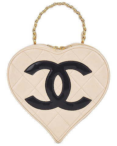 Chanel 1994 Patent Heart Vanity Bag