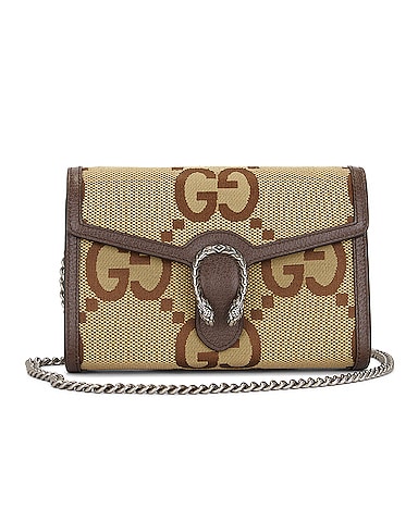 Gucci Jumbo GG Dionysus Chain Shoulder Bag