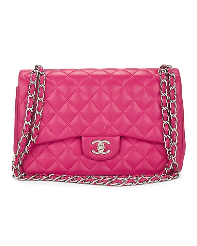 Chanel Deca Quilted 30 Lambskin Flap Chain Shoulder Bag
