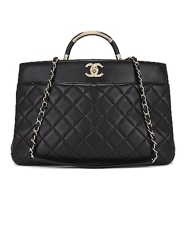 Chanel Quilted 2 Way Handbag