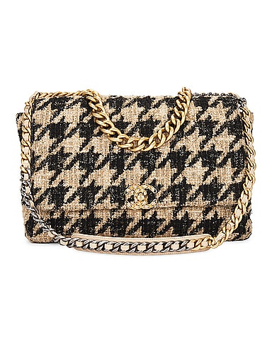 Chanel Houndstooth Chain Shoulder Bag