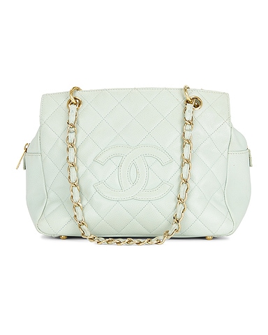 Chanel Quilted Caviar Chain Tote Bag