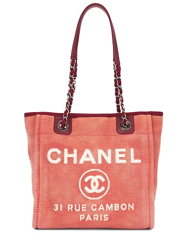Chanel Deauville PM Chain Tote Bag