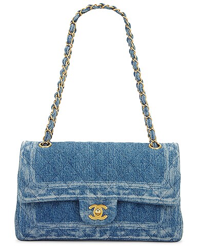 Chanel Medium Double Flap Denim Bag