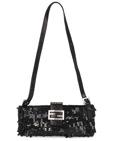 Fendi Mama Beaded Baguette Shoulder Bag