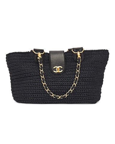 Chanel Raffia Tote Bag