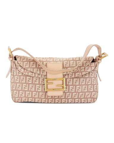 Fendi Zucchino Mama Baguette Shoulder Bag