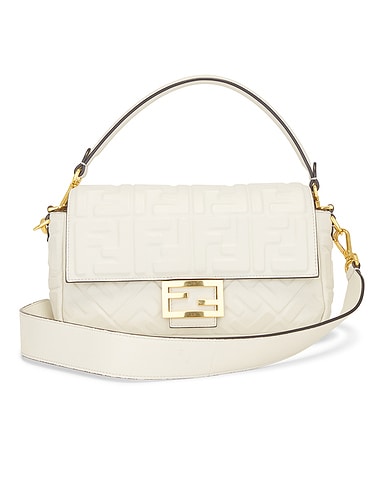 Fendi Zucca Baguette Shoulder Bag