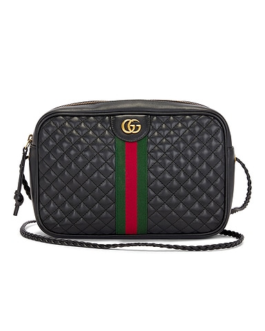 Gucci Web Trapuntata GG Shoulder Bag