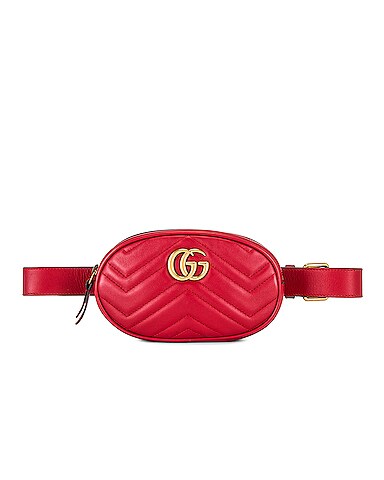 Gucci Marmont Calfskin Belt Bag