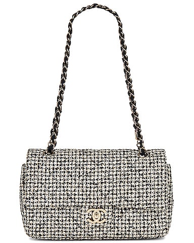 Chanel Tweed Double Flap Bag
