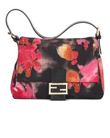 Fendi Zucchino Floral Shoulder Bag