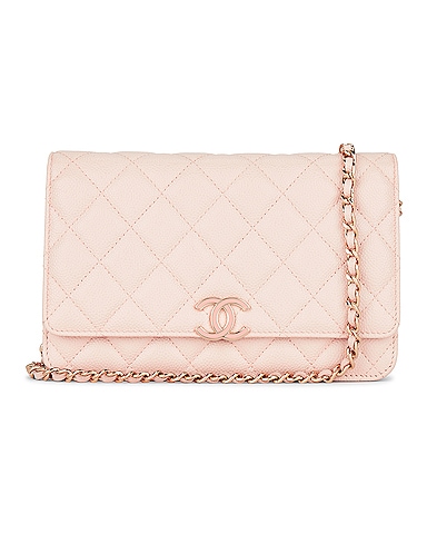 Chanel Calf Leather Wallet On Chain Bag