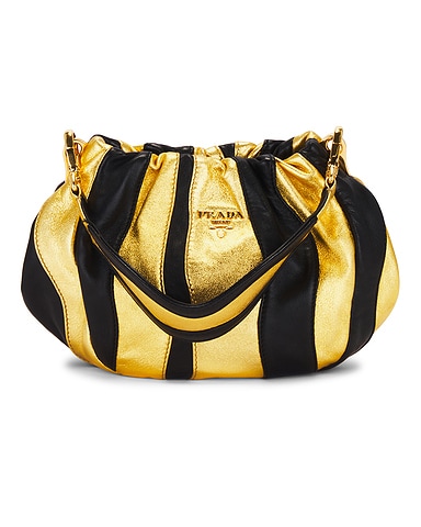 Prada Nappa Stripes Hobo Bag