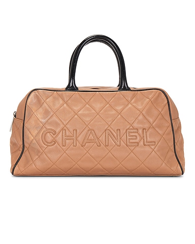 Chanel Caviar Logo Bowling Bag