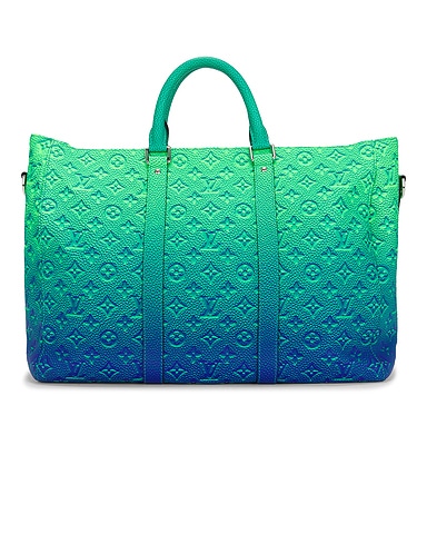 Louis Vuitton Taurillon Illusion Keepall Tote Bag