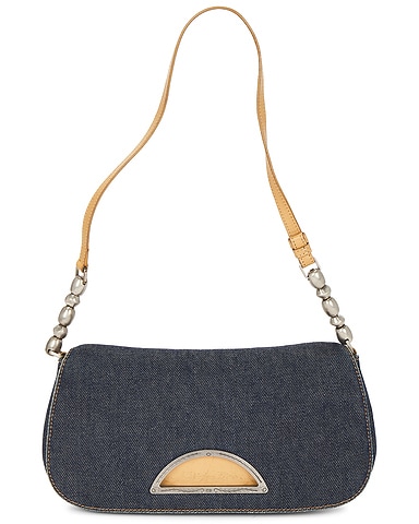 Dior Denim Christian Maris Pearl Shoulder Bag