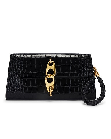 TOM FORD Stamped Croc Carine Wristlet Clutch