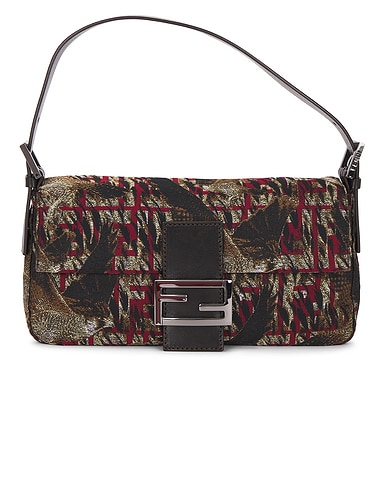 Fendi Zucca Mama Baguette Shoulder Bag