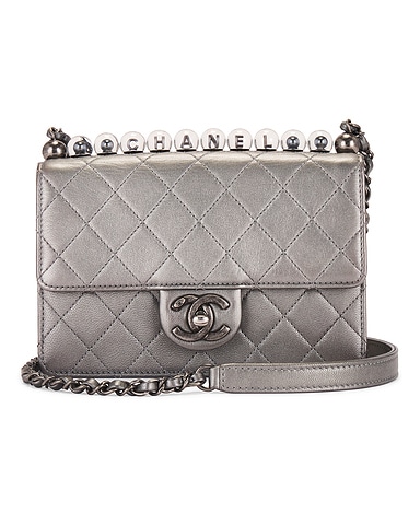 Chanel Lambskin Chic Pearls Flap Bag